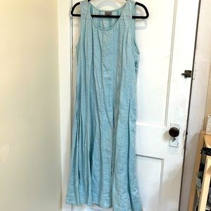 J. Jill sleeveless linen maxi dress
